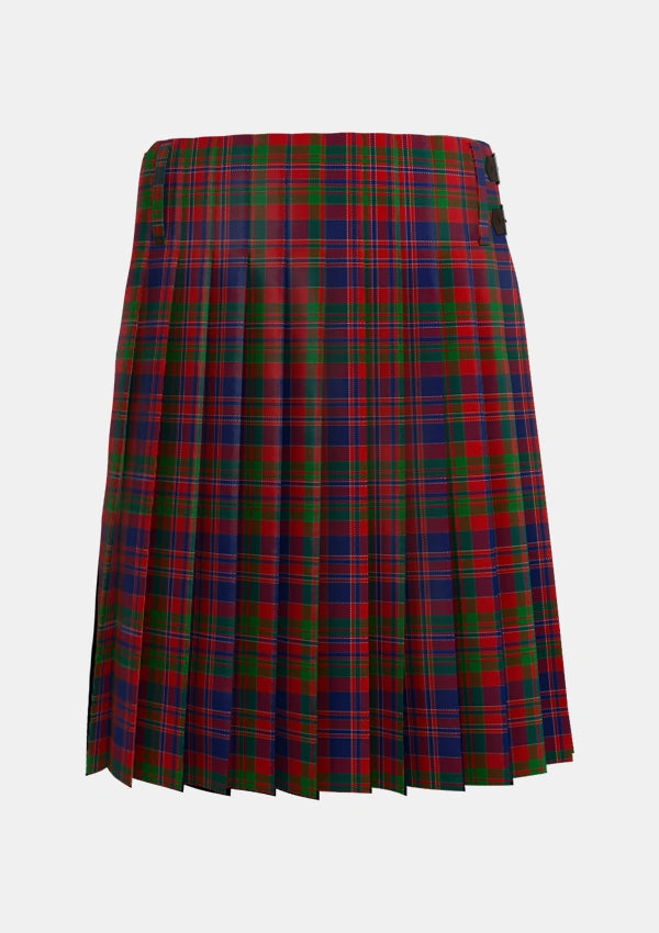 Traditional_MacDonald_of_Boisdale_Tartan_1668_kilt_back_image_with_pleated_design_and_adjustable_buckles_for_men
