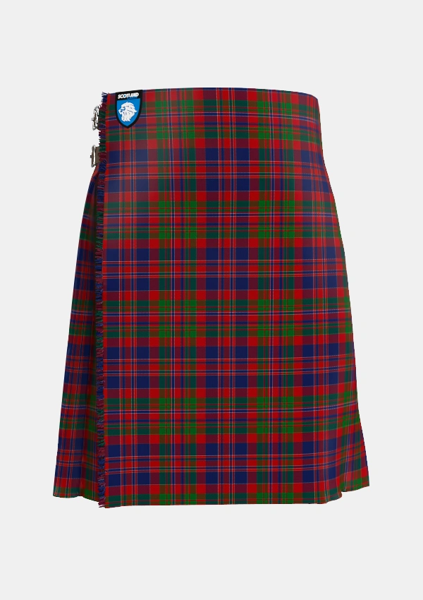 Traditional_MacDonald_of_Boisdale_Tartan_1668_kilt_front_image_with_pleated_design_and_adjustable_buckles_for_men