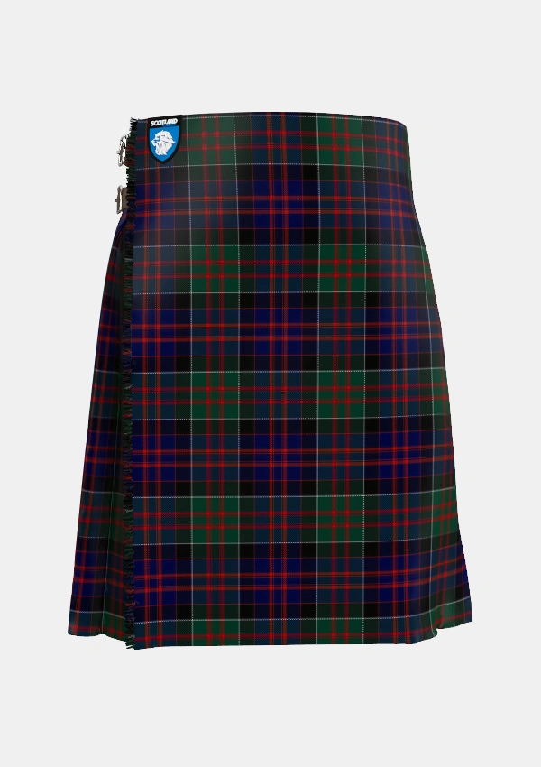 Traditional_MacDonald_of_Clanranald_2_Tartan_4521_kilt_front_image_with_pleated_design_and_adjustable_buckles_for_men
