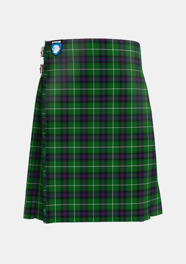 Traditional_MacDonald_of_The_Isles_2_Tartan_1366_kilt_front_image_with_pleated_design_and_adjustable_buckles_for_men