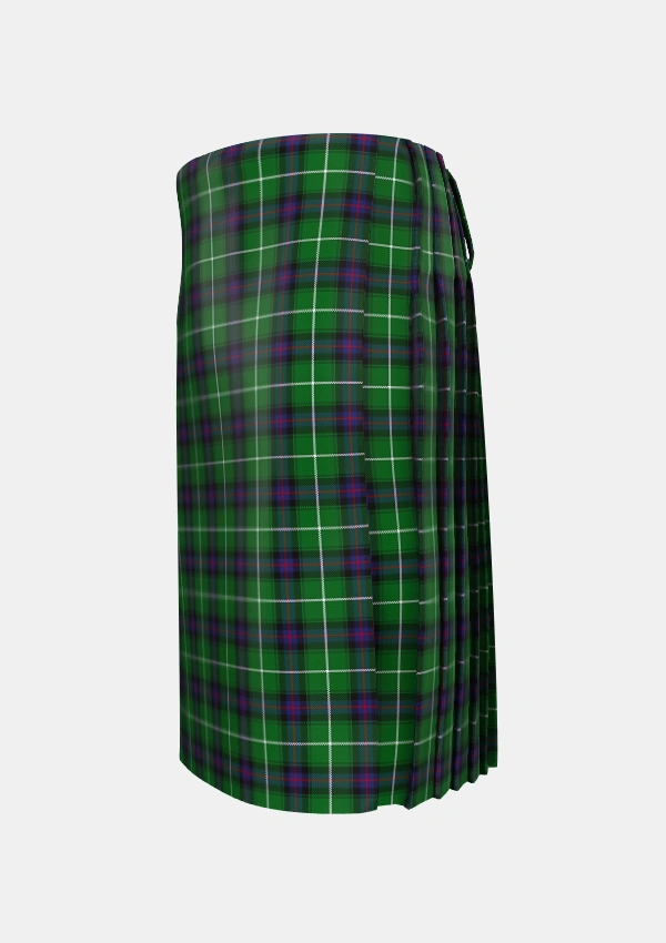 Traditional_MacDonald_of_The_Isles_2_Tartan_1366_kilt_left_image_with_pleated_design_and_adjustable_buckles_for_men