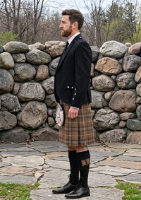 Traditional_MacDonald_of_the_Isles_Hunting_Weathered_Tartan_Kilt_and_Argyle_Jacket_Kilt_Outfit_left_image