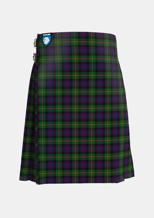 Traditional_MacDonell_of_Glengarry_3_Tartan_473_kilt_front_image_with_pleated_design_and_adjustable_buckles_for_men