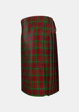 Traditional_MacDonell_of_Keppoch_3_Tartan_1506_kilt_left_image_with_pleated_design_and_adjustable_buckles_for_men