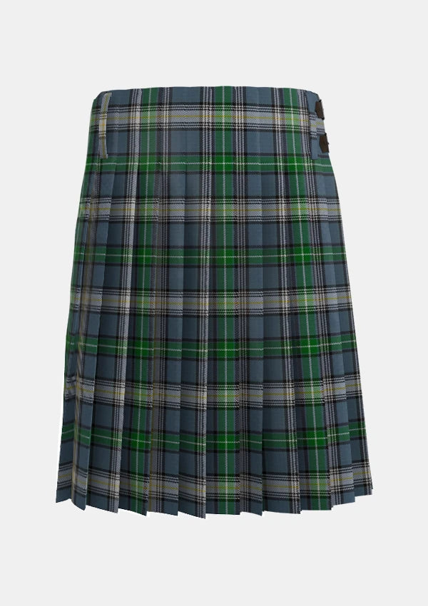Traditional_MacDowall_Tartan_kilt_7260_back_image_with_pleated_design_and_adjustable_buckles_for_men
