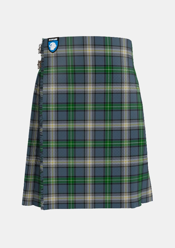 Traditional_MacDowall_Tartan_kilt_7260_front_image_with_pleated_design_and_adjustable_buckles_for_men