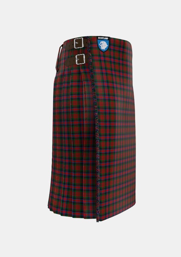 Traditional_MacDuff_3_Tartan_1351_kilt_right_image_with_pleated_design_and_adjustable_buckles_for_men