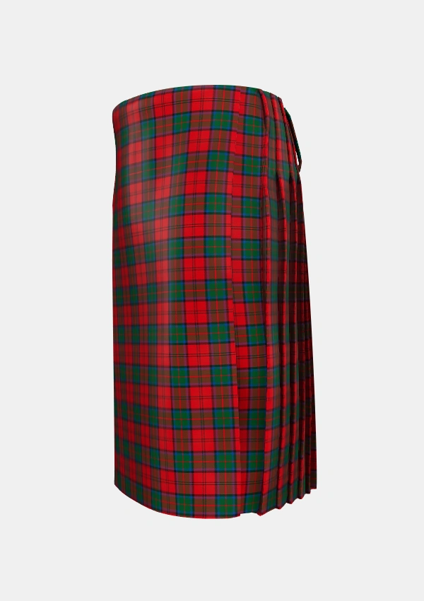 Traditional_MacDuff_4_Tartan_1453_kilt_left_image_with_pleated_design_and_adjustable_buckles_for_men