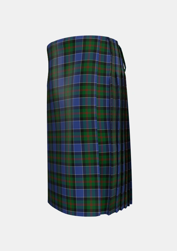 Traditional_MacFadzean_Tartan_645_kilt_left_image_with_pleated_design_and_adjustable_buckles_for_men