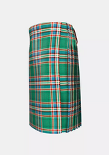 Traditional_MacFarlane_Hunting_Ancient_Tartan_kilt_left_image_with_pleated_design_and_adjustable_buckles_for_men