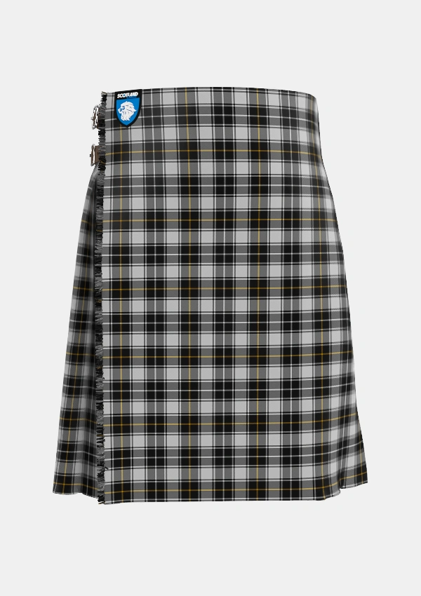 Traditional_MacFie_of_Colonsay_Dress_Tartan_3369_kilt_front_image_with_pleated_design_and_adjustable_buckles_for_men