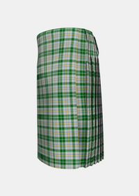 Traditional_MacGiboney_Dress_Tartan_3839_kilt_left_image_with_pleated_design_and_adjustable_buckles_for_men