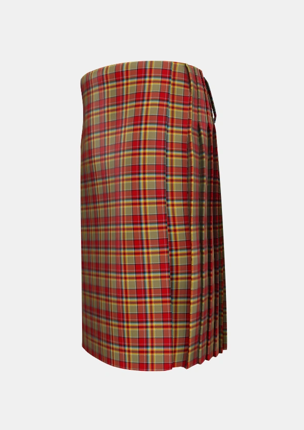 Traditional_MacGlashan_3_Tartan_7152_kilt_left_image_with_pleated_design_and_adjustable_buckles_for_men