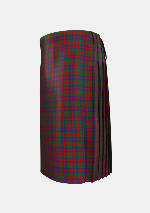 Traditional_MacGowan_Tartan_5681_kilt_left_image_with_pleated_design_and_adjustable_buckles_for_men