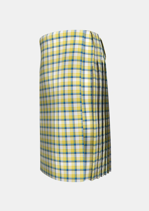 Traditional_MacGrath_Personal_Tartan_3375_kilt_left_image_with_pleated_design_and_adjustable_buckles_for_men