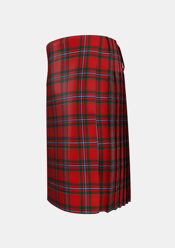 Traditional_MacIngust_Tartan_5912_kilt_left_image_with_pleated_design_and_adjustable_buckles_for_men