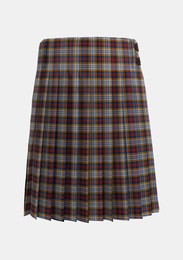 Traditional_MacInnes_Ancient_Hunting_Tartan_1614_kilt_back_image_with_pleated_design_and_adjustable_buckles_for_men