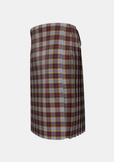 Traditional_MacInnes_Ancient_Hunting_Tartan_1614_kilt_left_image_with_pleated_design_and_adjustable_buckles_for_men