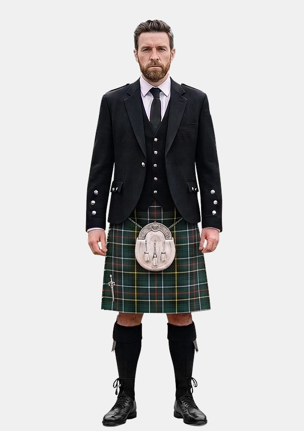 Traditional_MacInnes_Hunting_Tartan_Kilt_and_Argyle_Jacket_Kilt_Outfits_front_image