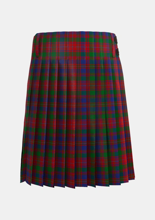 Traditional_MacIntyre_of_Gatehouse_Tartan_402_kilt_back_image_with_pleated_design_and_adjustable_buckles_for_men