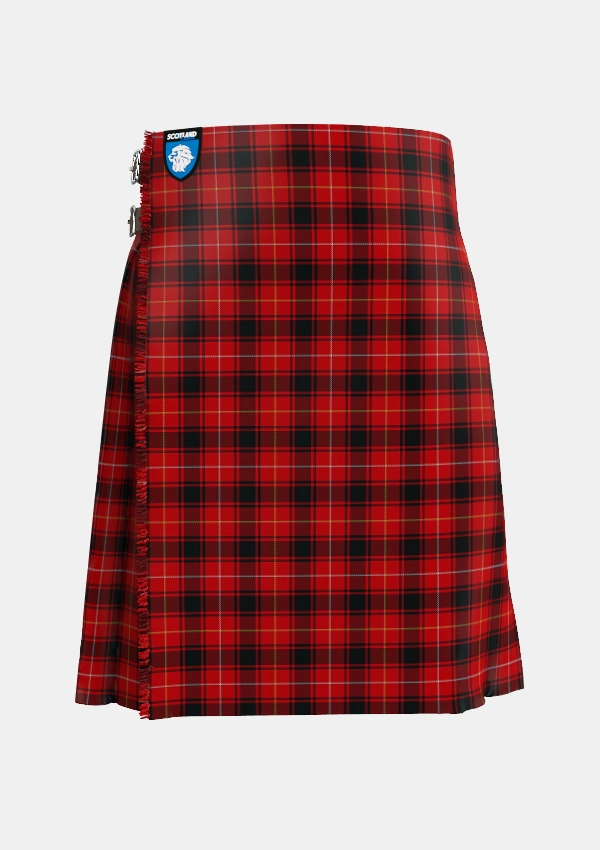 Traditional_MacIver_2_Tartan_1203_kilt_front_image_with_pleated_design_and_adjustable_buckles_for_men