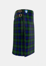 Traditional_MacKay_1_Tartan_703_kilt_right_image_with_pleated_design_and_adjustable_buckles_for_men