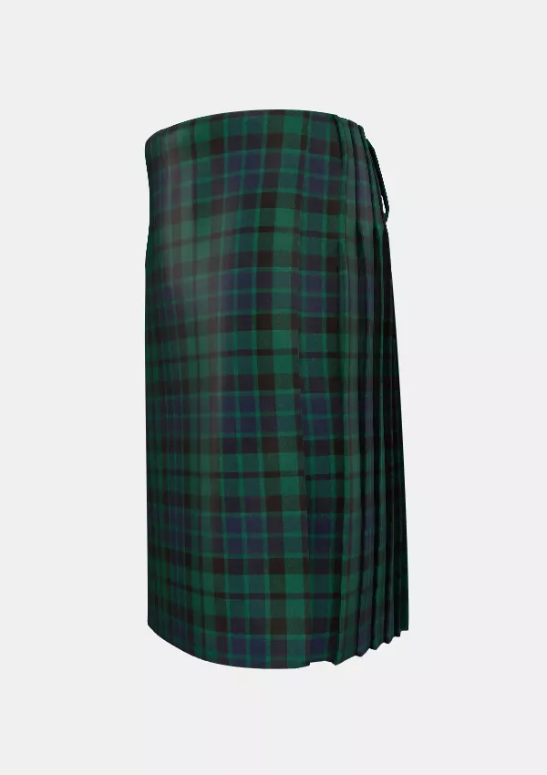 Traditional_MacKay_Modern_Tartan_kilt_left_image_with_pleated_design_and_adjustable_buckles_for_men