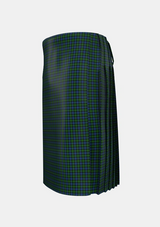 Traditional_MacKay_Yellow_stripe_Tartan_718_kilt_left_image_with_pleated_design_and_adjustable_buckles_for_men