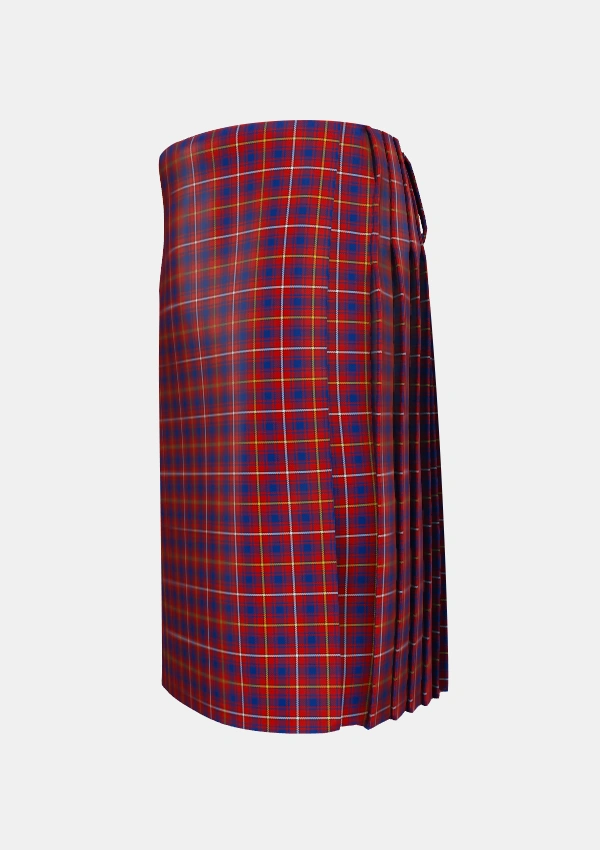 Traditional_MacKeever_Tartan_5939_kilt_left_image_with_pleated_design_and_adjustable_buckles_for_men
