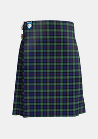 Traditional_MacKenzie_Hunting_Green_Tartan_5906_kilt_front_image_with_pleated_design_and_adjustable_buckles_for_men