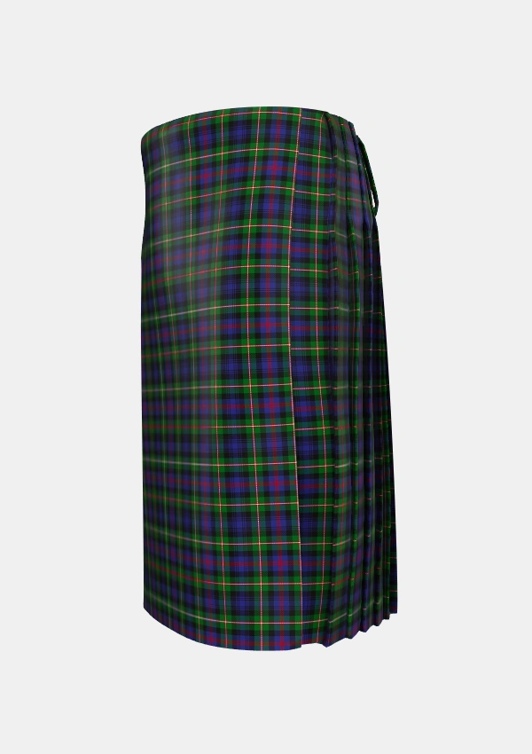 Traditional_MacKenzie_Morgan_Tartan_6068_kilt_left_image_with_pleated_design_and_adjustable_buckles_for_men