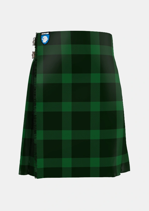 Traditional_MacKillen_Hunting_Tartan_2849_kilt_front_image_with_pleated_design_and_adjustable_buckles_for_men