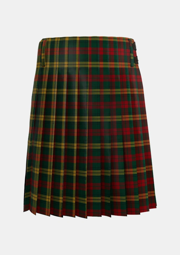 Traditional_MacKillen_Tartan_3422_kilt_back_image_with_pleated_design_and_adjustable_buckles_for_men