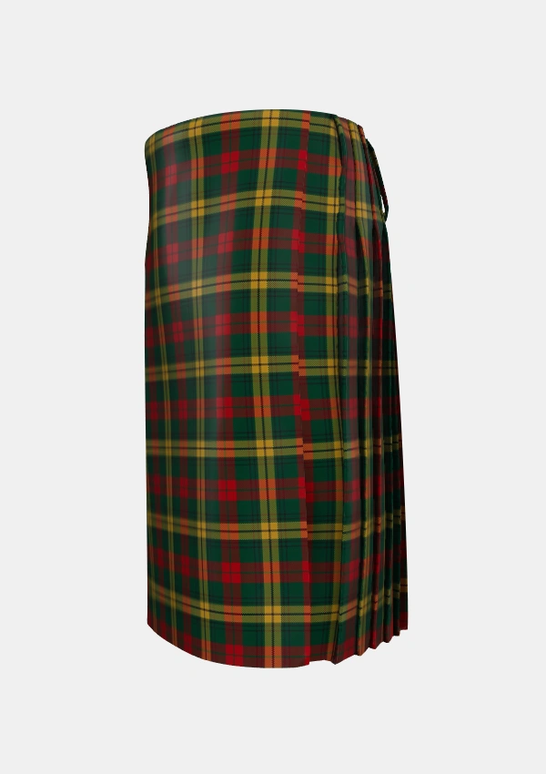 Traditional_MacKillen_Tartan_3422_kilt_left_image_with_pleated_design_and_adjustable_buckles_for_men