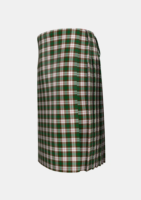 Traditional_MacKinnon_Dress_Tartan_921_kilt_left_image_with_pleated_design_and_adjustable_buckles_for_men