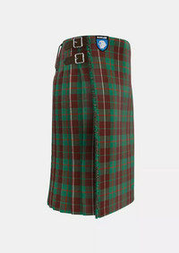 Traditional_MacKinnon_Hunting_Tartan_kilt_right_image_with_pleated_design_and_adjustable_buckles_for_men