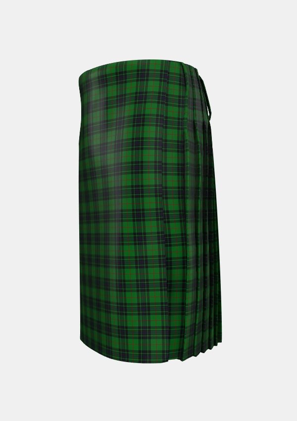Traditional_MacKinross_Tartan_7125_kilt_left_image_with_pleated_design_and_adjustable_buckles_for_men