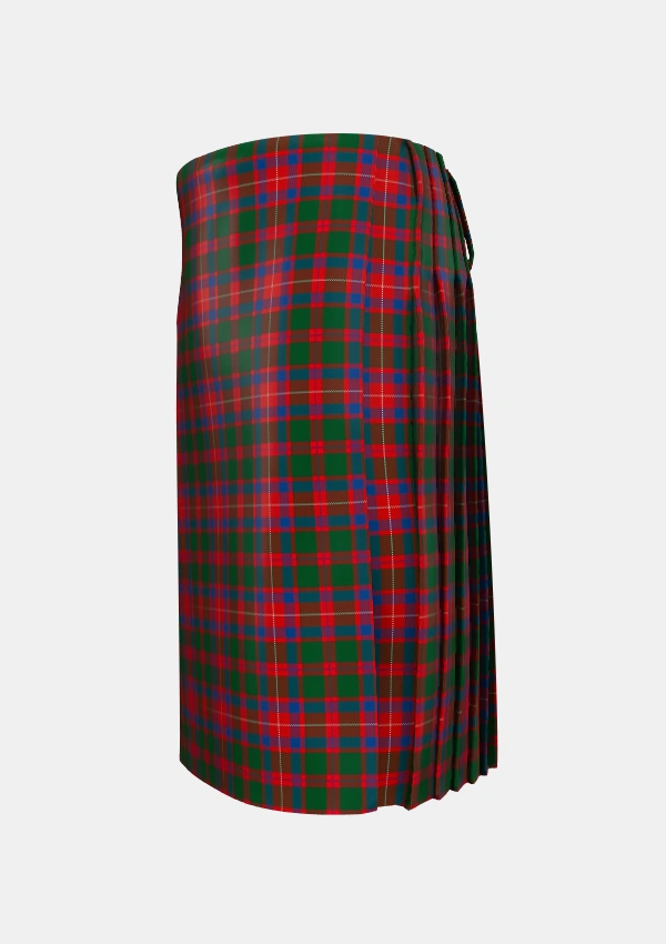 Traditional_MacKintosh_Geddes_Tartan_543_kilt_left_image_with_pleated_design_and_adjustable_buckles_for_men
