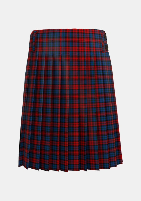 Traditional_MacLachlan_2_Tartan_1594_kilt_back_image_with_pleated_design_and_adjustable_buckles_for_men
