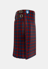 Traditional_MacLachlan_2_Tartan_1594_kilt_right_image_with_pleated_design_and_adjustable_buckles_for_men