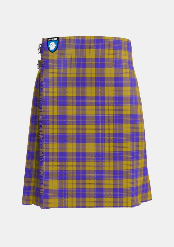 Traditional_MacLachlan_5_Tartan_6272_kilt_front_image_with_pleated_design_and_adjustable_buckles_for_men