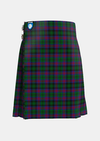 Traditional_MacLachlan_Hunting_Tartan_775_kilt_front_image_with_pleated_design_and_adjustable_buckles_for_men