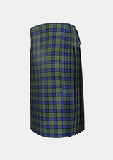 Traditional_MacLaren_2_Tartan_342_kilt_left_image_with_pleated_design_and_adjustable_buckles_for_men