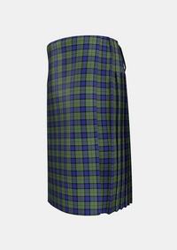 Traditional_MacLaren_2_Tartan_342_kilt_left_image_with_pleated_design_and_adjustable_buckles_for_men