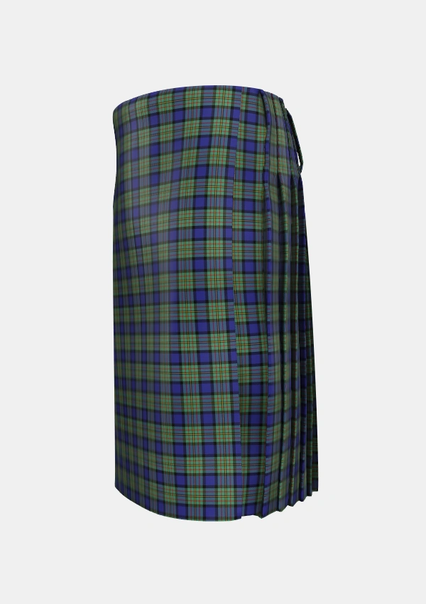 Traditional_MacLaren_2_Tartan_342_kilt_left_image_with_pleated_design_and_adjustable_buckles_for_men