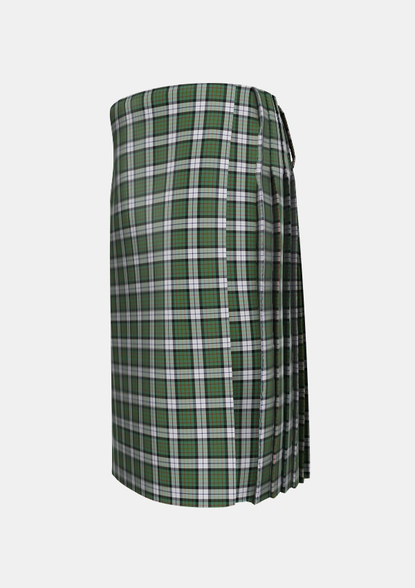 Traditional_MacLaren_Dress_Tartan_649_kilt_left_image_with_pleated_design_and_adjustable_buckles_for_men