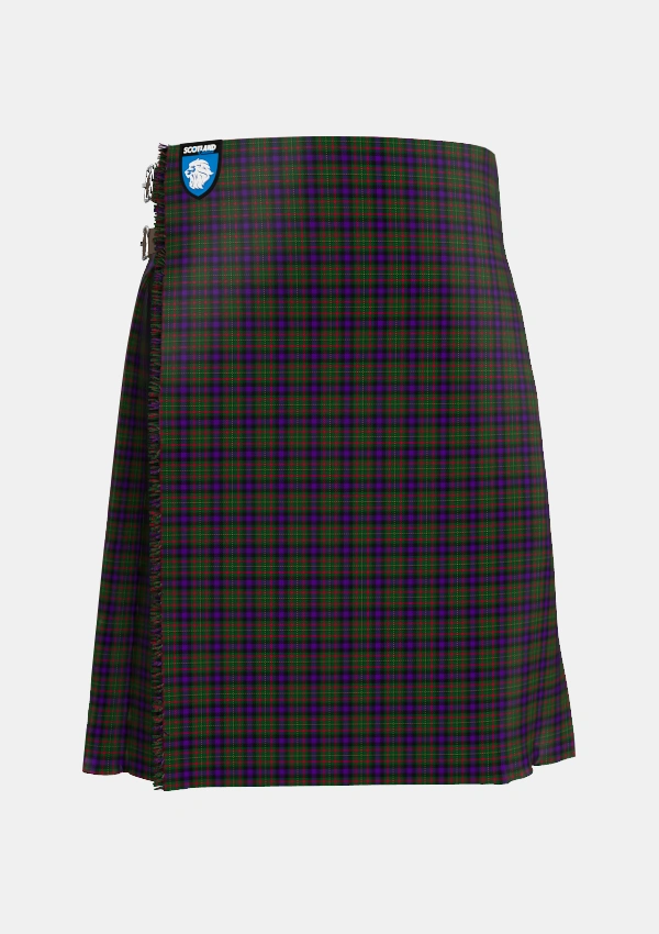 Traditional_MacLaren_Regent_Tartan_343_kilt_front_image_with_pleated_design_and_adjustable_buckles_for_men