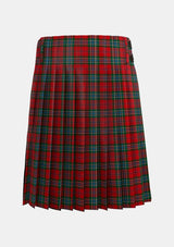 Traditional_MacLean_3_Tartan_5688_kilt_back_image_with_pleated_design_and_adjustable_buckles_for_men