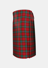 Traditional_MacLean_3_Tartan_5688_kilt_left_image_with_pleated_design_and_adjustable_buckles_for_men