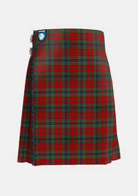 Traditional_MacLean_of_Duart_2_Tartan_kilt_front_image_with_pleated_design_and_adjustable_buckles_for_men